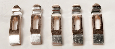 Трамвай контроллері үшін қолданылатын күміс контактілер