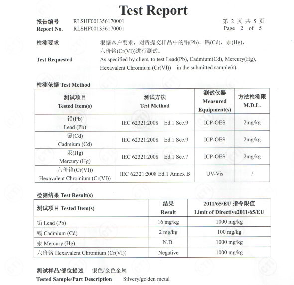 Күміспен қапталған мыс жолағы certificate